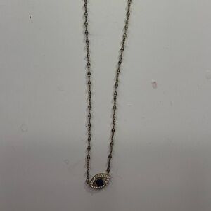 Blue eye gold necklace